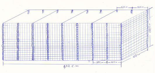 Galvanized welded box gabions design and sizes for Jordan