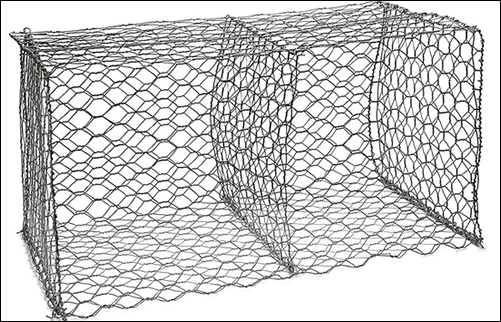 Gabion boxes of double twisted hexagonal PVC coated heavily galv mesh fabric in grey for Australia market