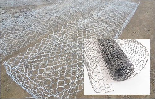 Gabions Wire Mesh, Hexagonal Shape, Twist Woven