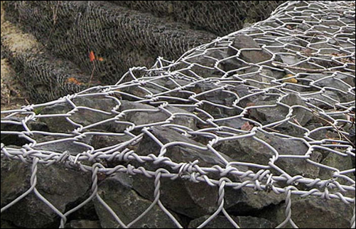 RAL 7037 Grey powder coated galfan galvanized rock mattress gabions for New Zealand