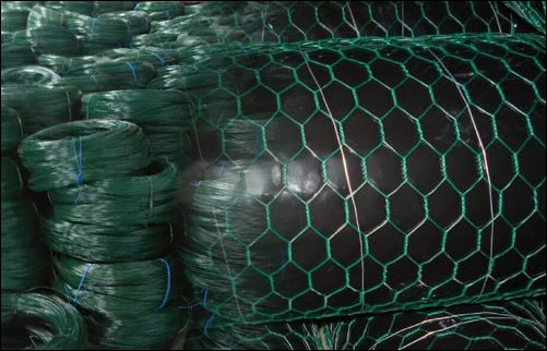 PVC Coated Hexagonal Wire Mesh Used for Fence or Gabion