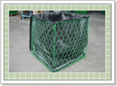 Green Gabion Baskets